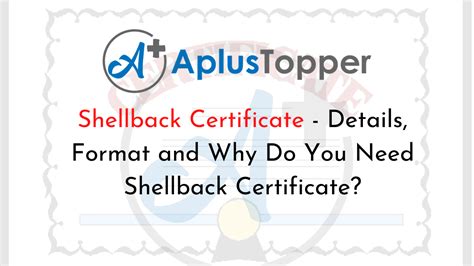 Shellback Certificate | Details, Format and Why Do You Need Shellback ...