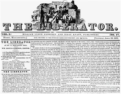 Front Page Of Abolitionist Paper Photograph by Bettmann | Fine Art America