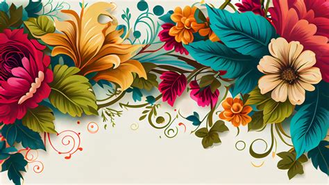 Gorgeous Floral Border Powerpoint Background For Free Download - Slidesdocs