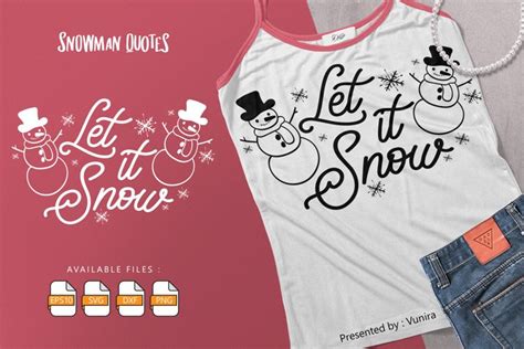 Let It Snow | Lettering Quotes (1133475)