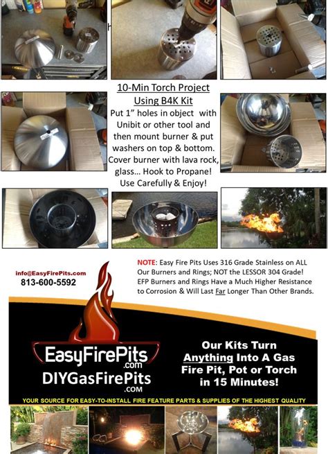 Pin by EasyFirePits.com / DIYGasFireP on How to Build Your Own DIY Gas Fire Pit, Fire Table ...