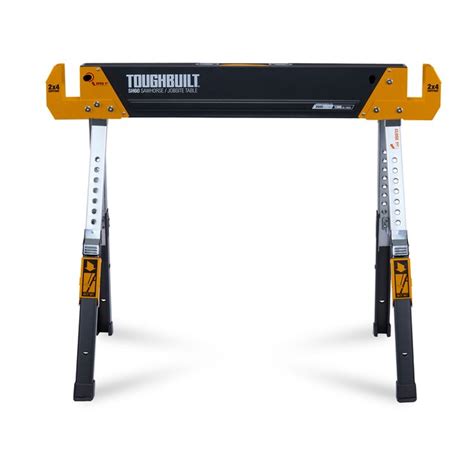 TOUGHBUILT SH60 40-in W x 32-in H Adjustable Steel Saw Horse (1300-lb Capacity) in the Saw ...