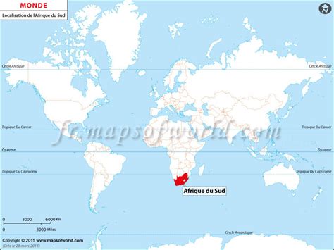 Afrique du sud carte du monde » Voyage - Carte - Plan