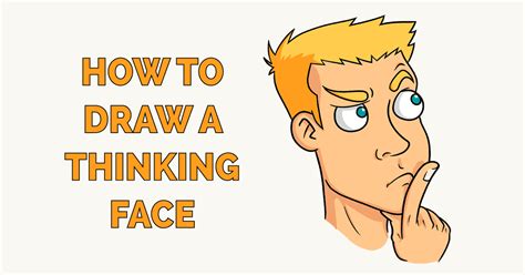 How to Draw a Thinking Face - Really Easy Drawing Tutorial