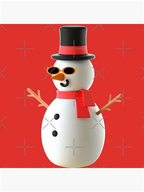 "Cool and funny Xmas Snowman" Sticker for Sale by BePositive2022 ...