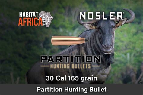 Nosler Partition 30 Cal 165gr Bullets 50pts - Habitat Africa | Gun Shop