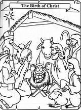 Jesus Birth Coloring Pages sketch template