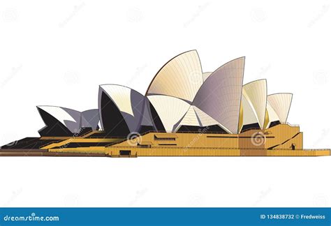 Sydney Opera House Vector Illustration Editorial Photography ...