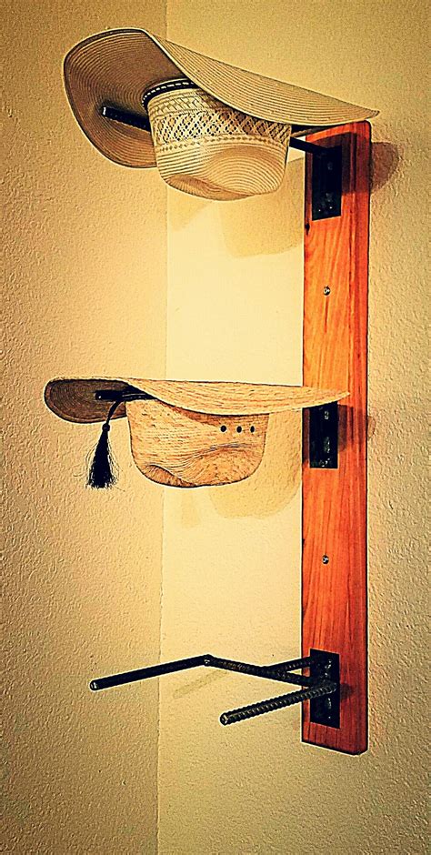 15 Creative Hat Rack Ideas (+ Pros Cons) for Cozier Home | Diy hat rack, Cowboy hat rack, Hat rack