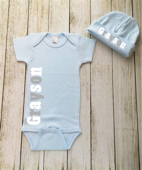 Personalized Baby Boy Onesie Custom Baby Boy by TheCheekyGreek