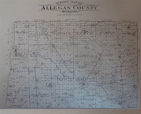 1895 Map of Allegan County