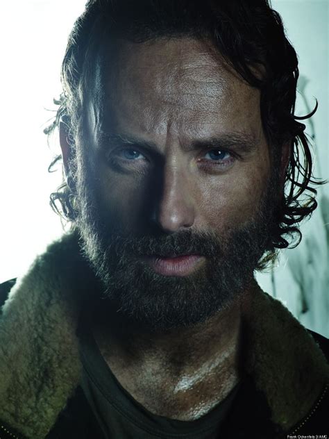 Andrew Lincoln as Rick Grimes in the new season 5b cast promo pics