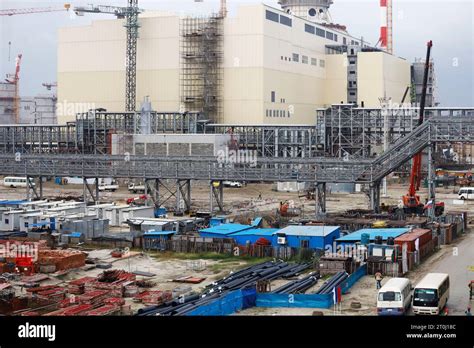 Pabna, Bangladesh - October 04, 2023: The under Construction of Rooppur Nuclear Power Plant at ...