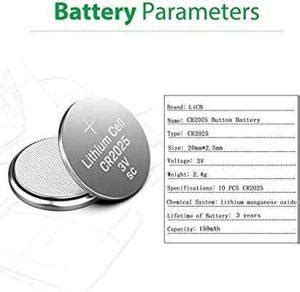 CR2025 3V Lithium Battery CR 2025 Coin Cell Button (5PCS) - Bijli Wala Bhai