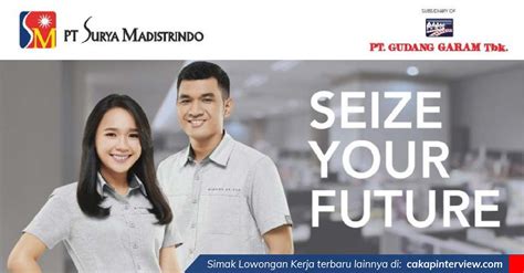 Lowongan Kerja PT Surya Madistrindo September 2021, Hingga 19 Posisi