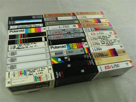 Lot of 36 Beta Betamax Tapes L-750 Video Tape TV Shows Movies Sold As Blank Used | Video tapes ...