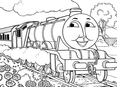 Thomas The Tank Engine Coloring Pages Gordon · Thomas The avec ...