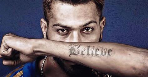 Hardik Pandya Tattoo - All 8 tattoos and their meaning