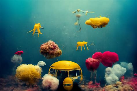 ArtStation - Underwater clouds in many colours surreal | Artworks