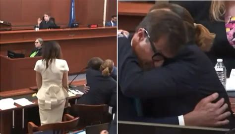 Johnny Depp hugs lawyer Ben Chew Viral on Social Media - TheRecentTimes