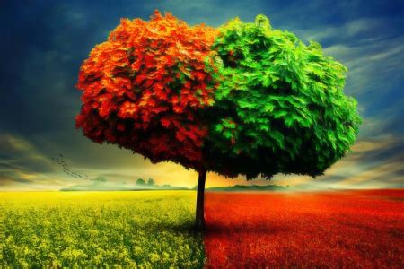 Change of seasons - 3D and CG & Abstract Background Wallpapers on Desktop Nexus (Image 2087678)