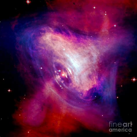 Combined X-Ray and Optical Images of the Crab Nebula Photograph by Nicholas Burningham