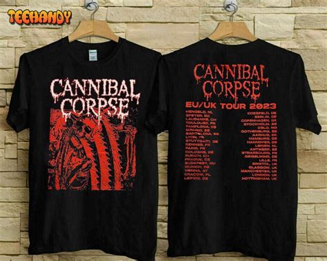 Cannibal Corpse EU UK Tour 2023 T-Shirt, Cannibal Corpse Tour 2023 Shirt