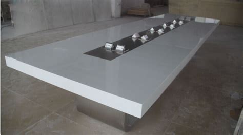 Corian solid surface table top modern white conference table meeting table