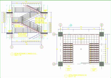 Concrete stairs - 02 in AutoCAD | CAD download (689.58 KB) | Bibliocad