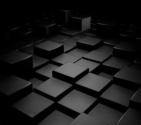 Cubes, black, HD wallpaper | Peakpx