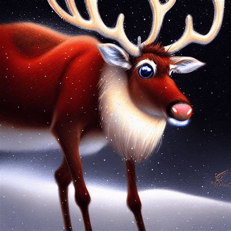 Santa's Reindeer Rudolph by Greg Rotkowski by Casey Baugh · Creative Fabrica