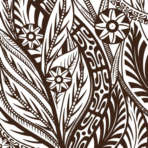 tribal and floral pattern vector 10590165 Vector Art at Vecteezy