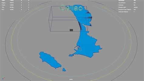 Callao Peru map region geography political geographic 3D model rigged ...