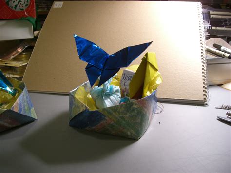 ORIGAMI EASTER BASKET « EMBROIDERY & ORIGAMI