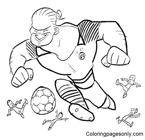 Erling Haaland Cartoon Coloring Page - Free Printable Coloring Pages