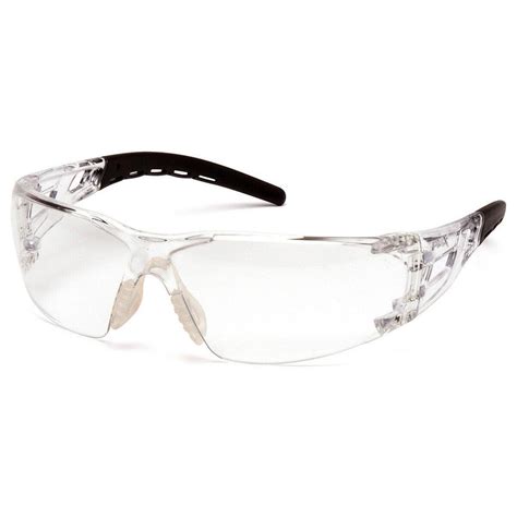 Pyramex Fyxate Safety Glasses Clear/Black Frame Clear Lens