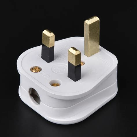 White 3 Pin UK Mains Top Plug 13A 13 AMP Appliance Power Socket Fuse Adapter Household,1 pcs-in ...