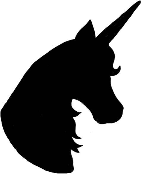 Unicorn Silhouette Unicorn Silhouette Head At Getdrawings - Unicorn ...