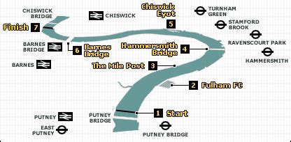 BBC SPORT | Other Sport | Rowing | Boat Race 2005 course guide