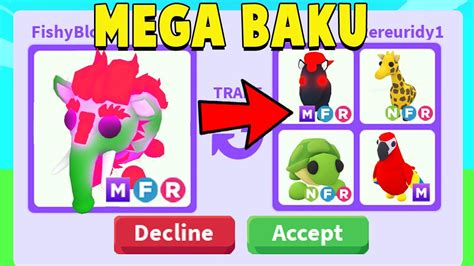 Trading MEGA BAKU in Adopt Me! - YouTube