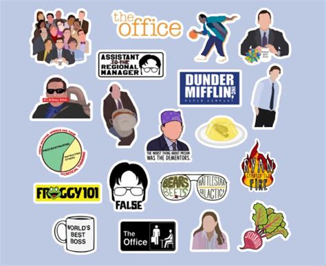 The Office Stickers, the Office Tv Show, the Office Gifts, Lap Top ...