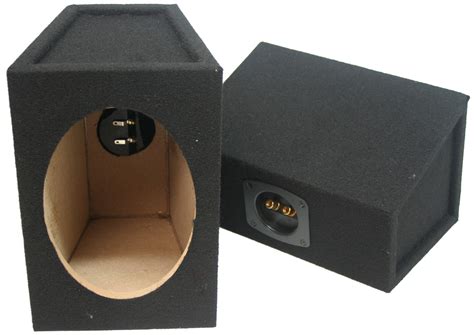 Universal Car Audio 6x9" Speaker Box Enclosure Pair Black - BLK6X9-SALE