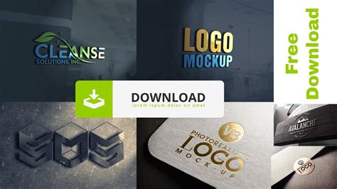 Logo Mockup Download For Free : 3d Logo Mock PSD File - YouTube