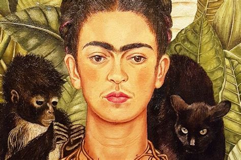 "Self-Portrait with Thorn Necklace and Hummingbird" - Frida Kahlo Formal Analysis, Nickolas ...