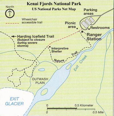 Exit Glacier Map