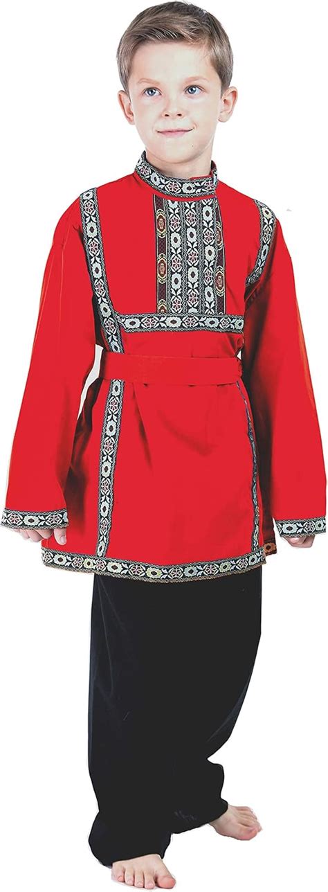 Russian Heritage Boys Costume dress Traditional Outfit wear : Buy Online at Best Price in KSA ...