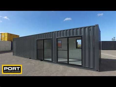 40ft Site Office Container - Port Shipping Containers - YouTube