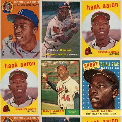 Full Vintage Topps Hank Aaron Baseball Cards Checklist, Gallery, Buying