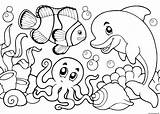 Collection Of Underwater Coloring Pages  Free Printable sketch template