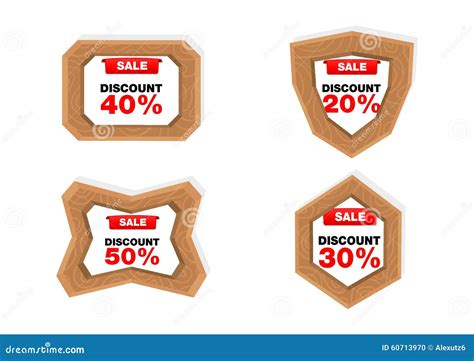 Discount frames stock illustration. Illustration of badge - 60713970